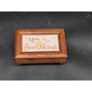 Bradford Exchange My Granddaughter You are My Sunshine Music Jewelry Box Works!!
